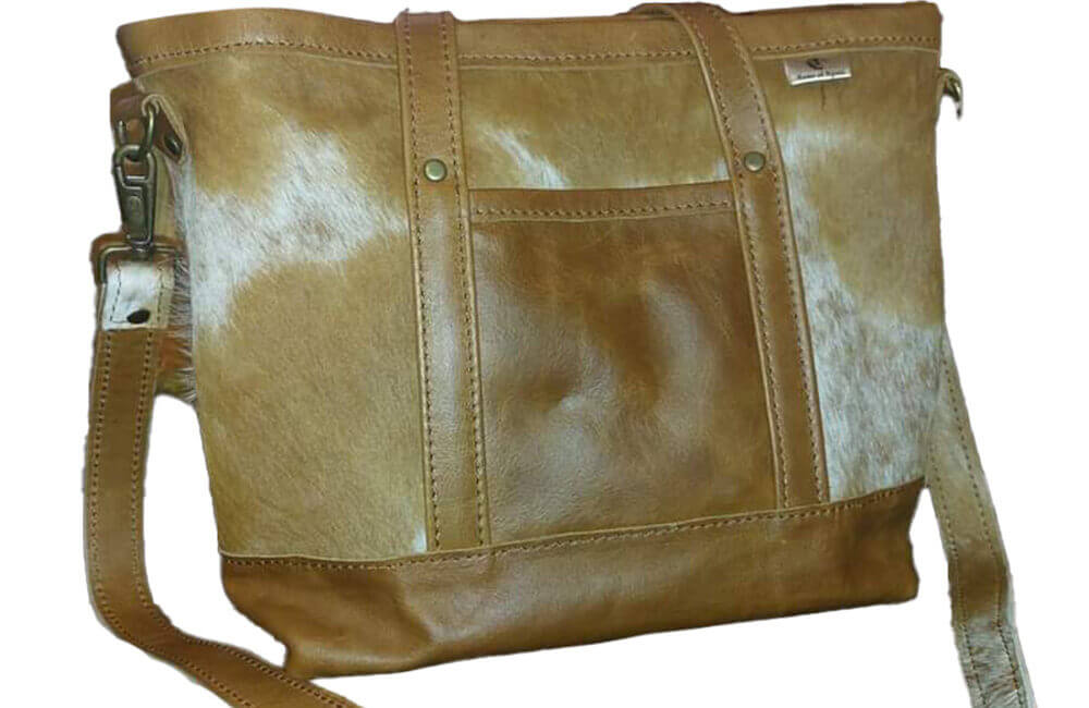 Nguni Leather Tote Bag