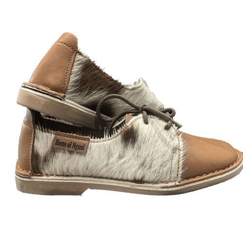 Ladies Dina Nguni Vellie - White Nguni