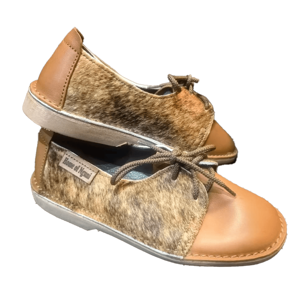 Ladies Dina Nguni Vellie - Brown Nguni
