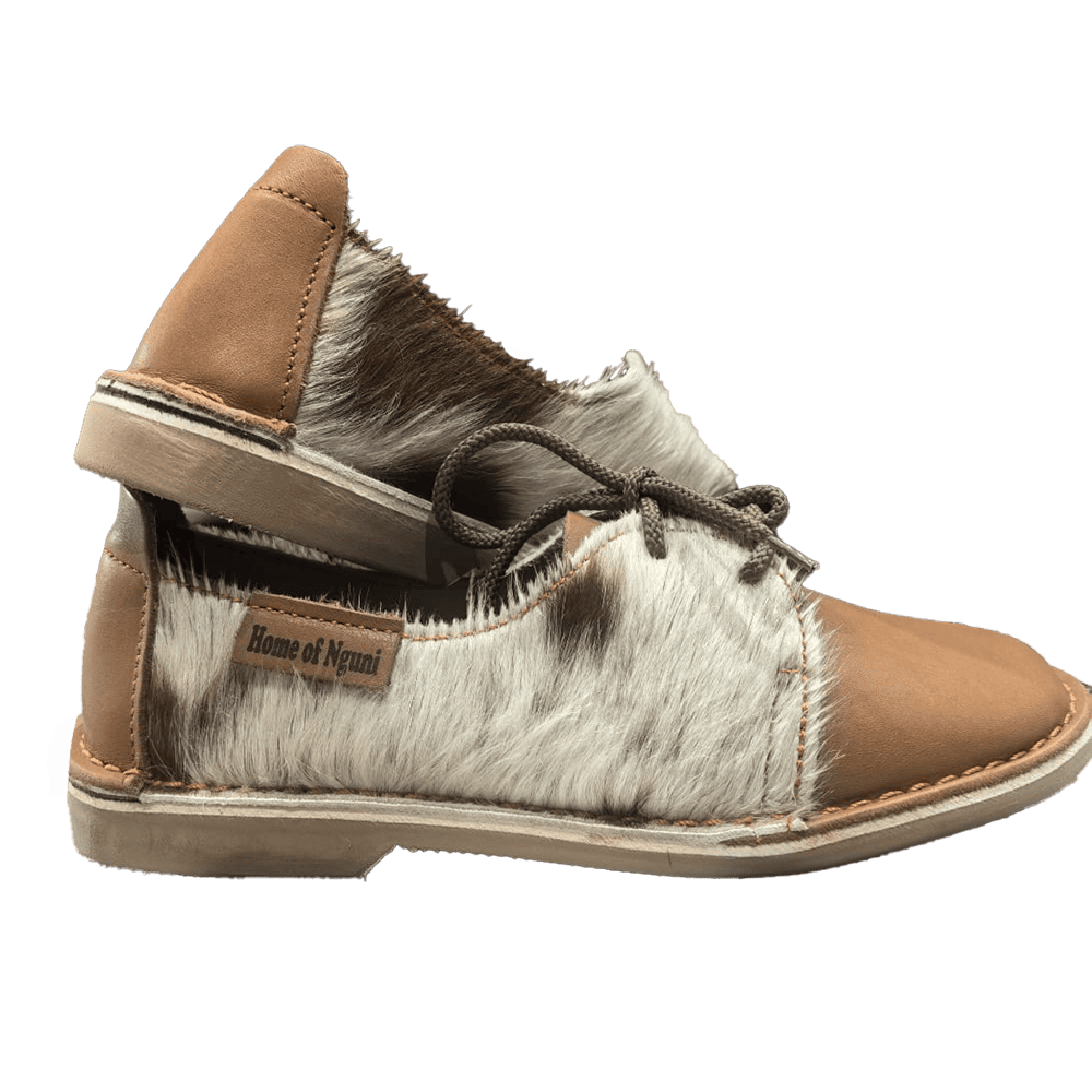 Ladies Dina Nguni Vellie - White Nguni