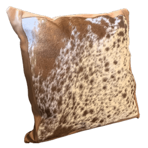 Nguni Plain Full Skin Cushions with Genuine Leather Frame
