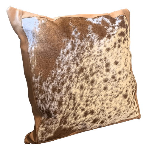 Nguni Plain Full Skin Cushions with Genuine Leather Frame